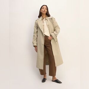 Everlane The ReNew Long Trench Coat /Khaki